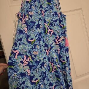 Lilly Pulitzer Blue and Pink Patterned Dress